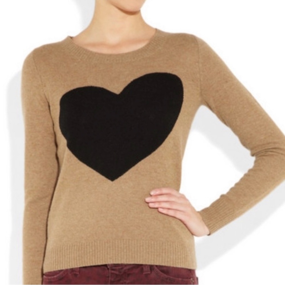 Heart merino wool & alpaca blend sweater